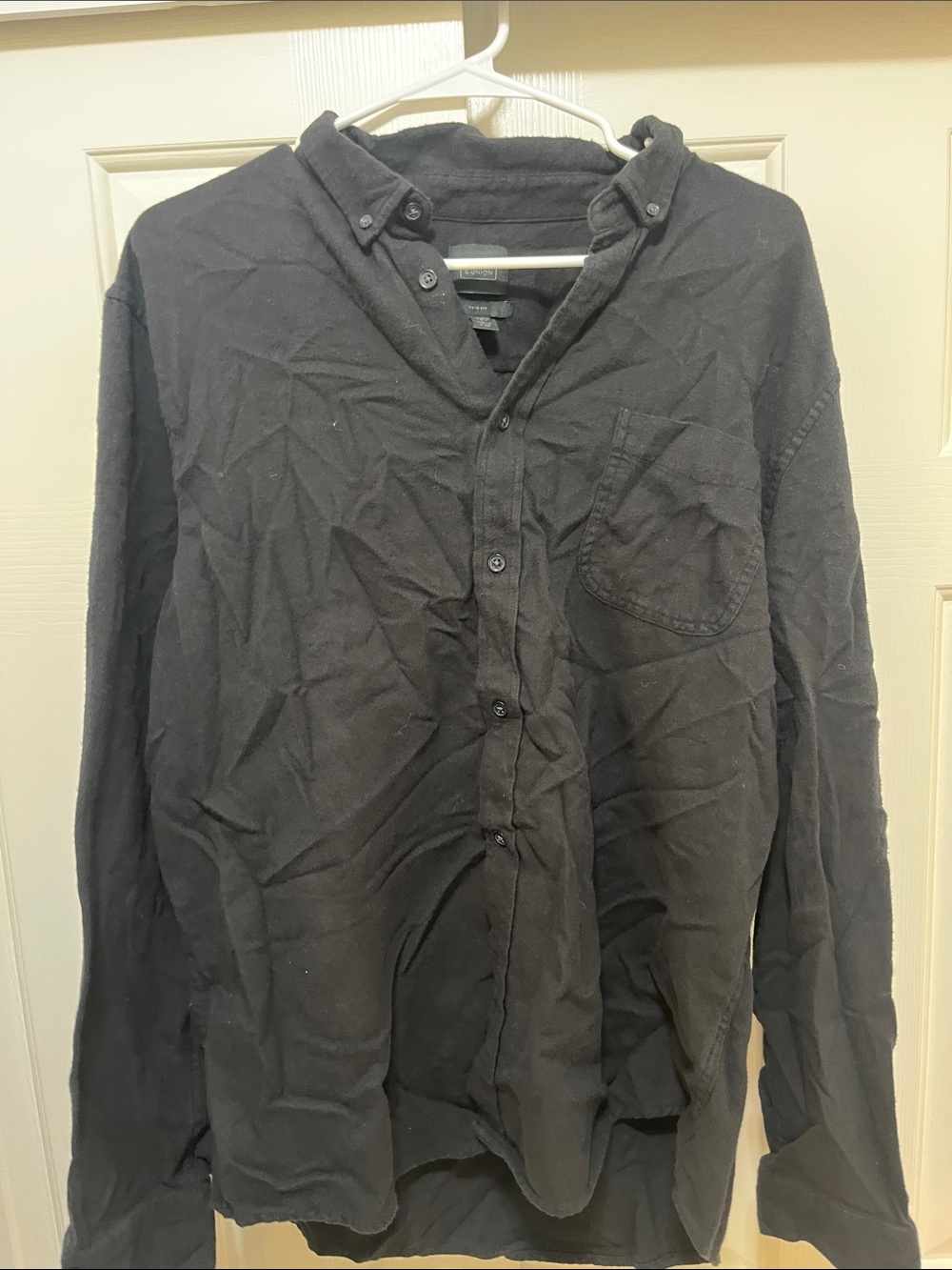 14th & Union Men's Black Long-Sleeve Button-Down Shirt